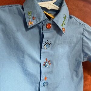 Hand-Embroidered Shirt for your Trippy Baby